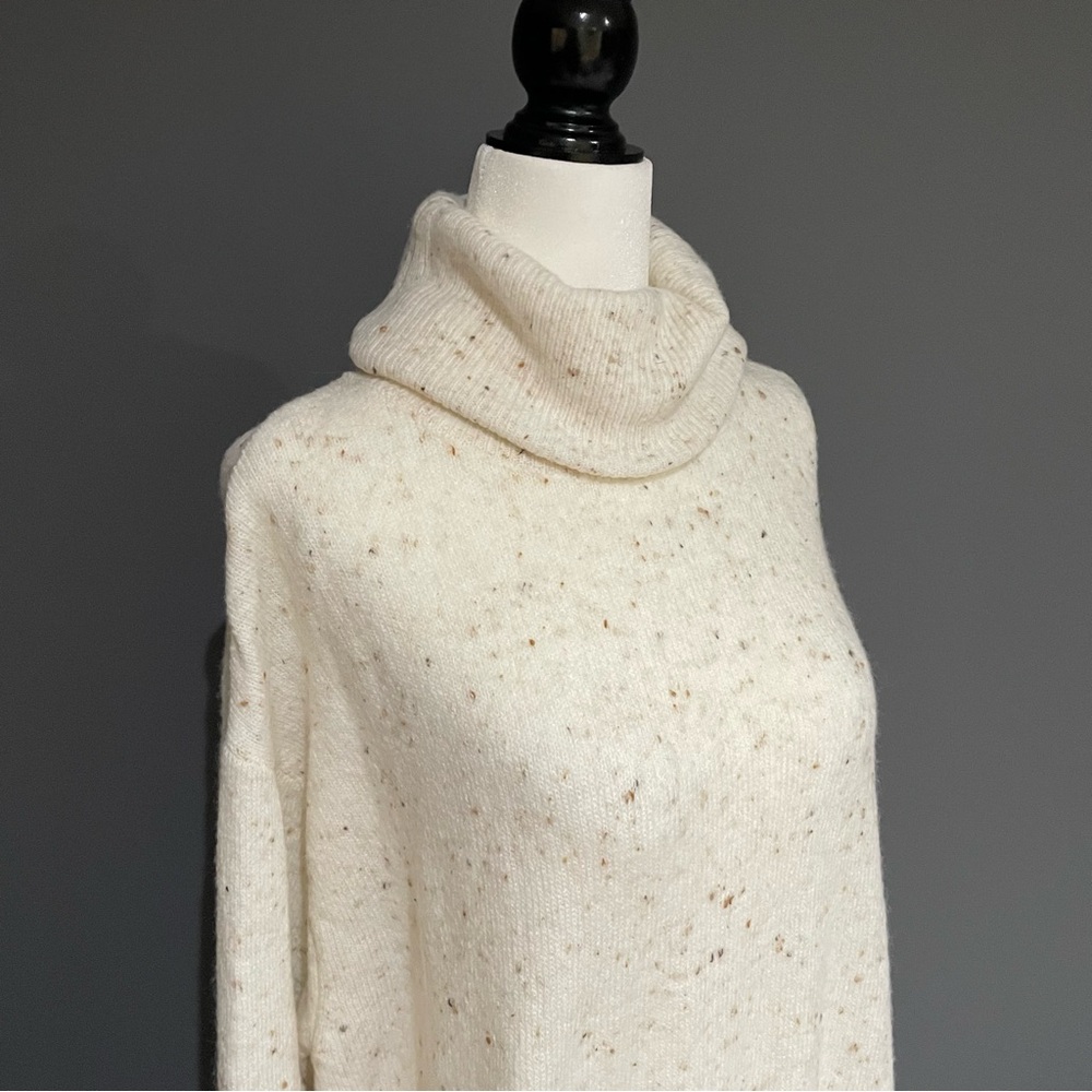 MNG Speckled Cream Knit Sweater Dress - Super Cozy! - Picture 2 of 5